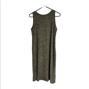 GAP sccoop-back tank dress midi length heather green small